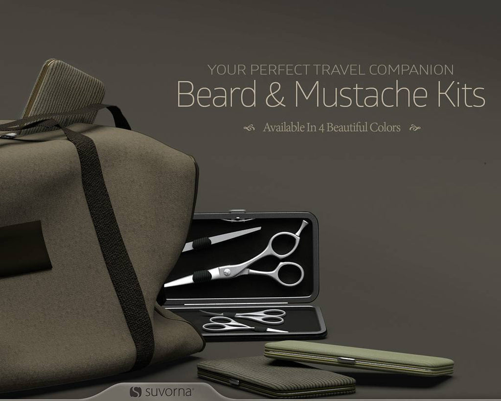 Suvorna Crane 5 Mustache And Beard Scissors